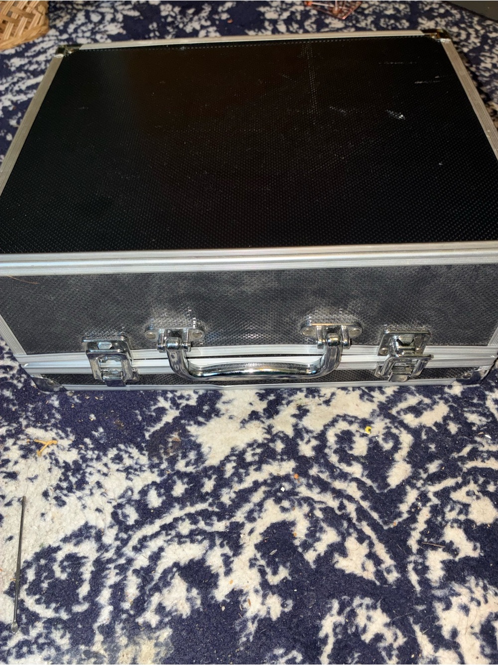 Black Textured Aluminum Lock Storage Case